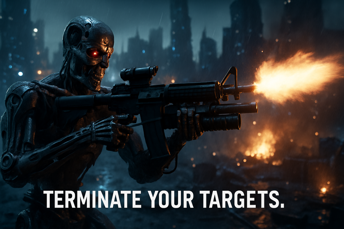 T-800 Model using Double Eagle M4 AEG