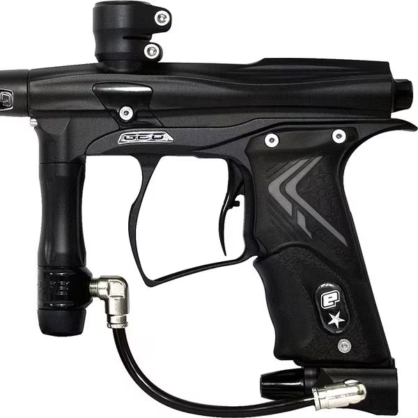 Rear of Planet Eclipse Geo R5 – grip frame with ergonomic design and adjustable Blade trigger.