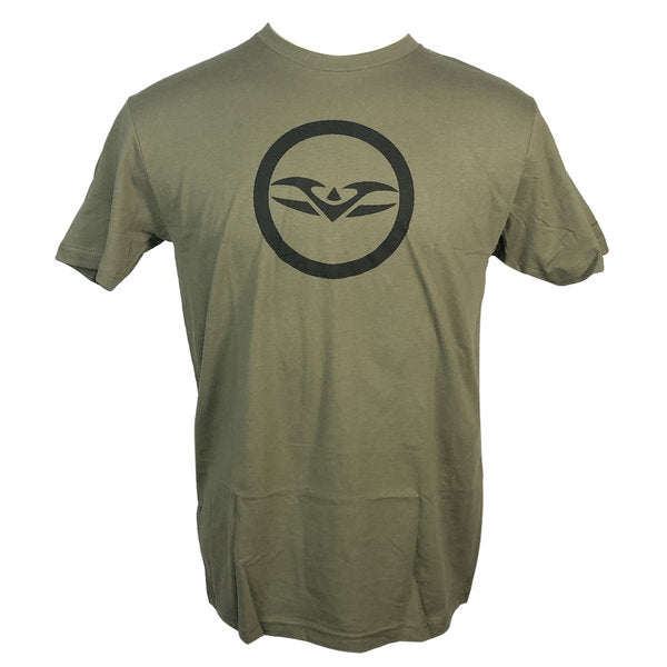 Valken Circle T-Shirt Olive front view with tactical olive color