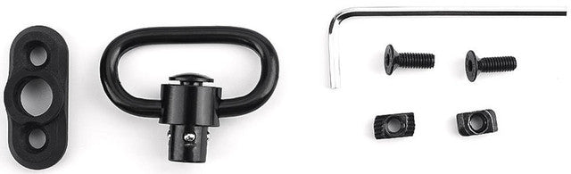 ACW M-LOK Quick Detach Sling Mount - Sleek Black Finish for Tactical Setup