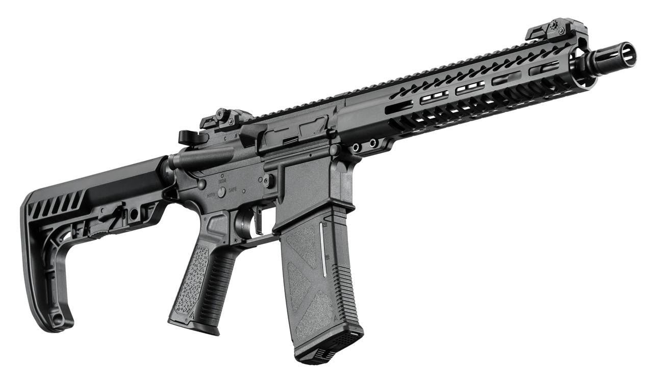 Close-up of programmable trigger system on Arcturus MOD2 CQB