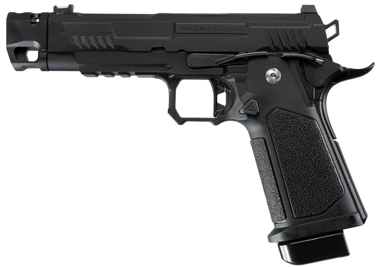 ARCTURUS Vanguard 4.3"Hi-Capa GBB Airsoft Pistol w/ Optics Ready Slide & Compensator, Black
