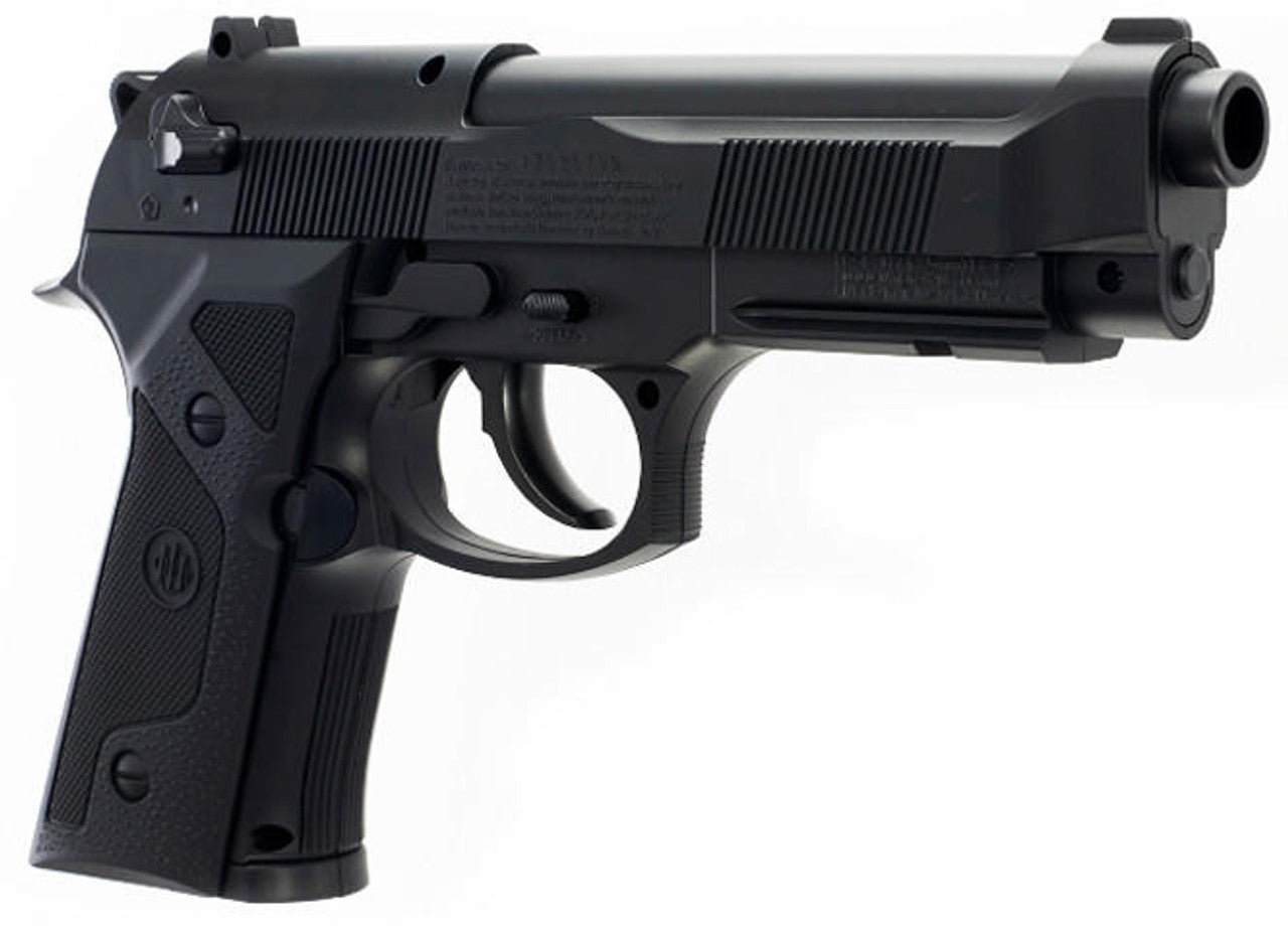 Right angle view of the Beretta Elite II .177 Cal CO2 NBB Air Pistol
