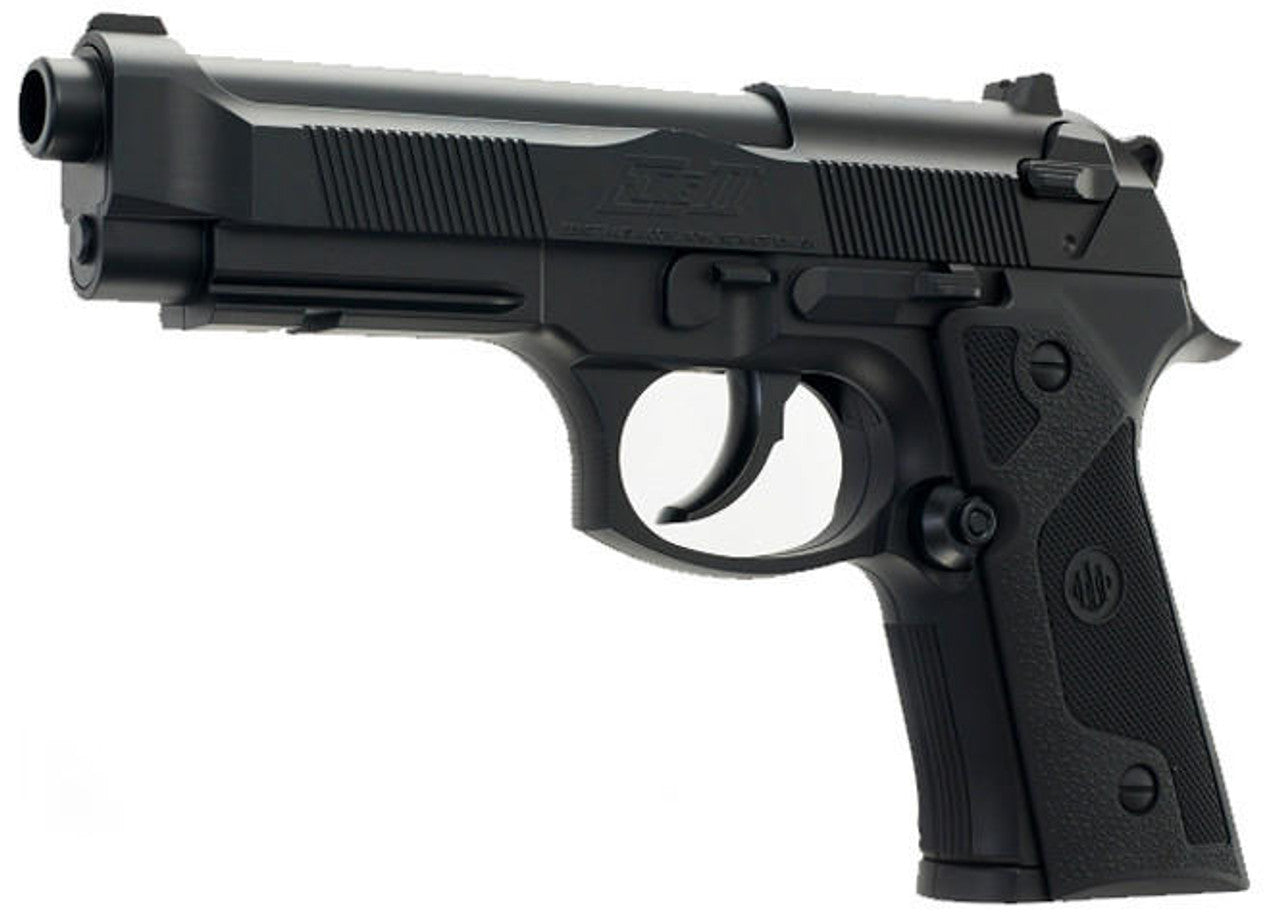Beretta Elite II .177 Cal CO2 NBB Air Pistol front view of muzzle, trigger and safety switch