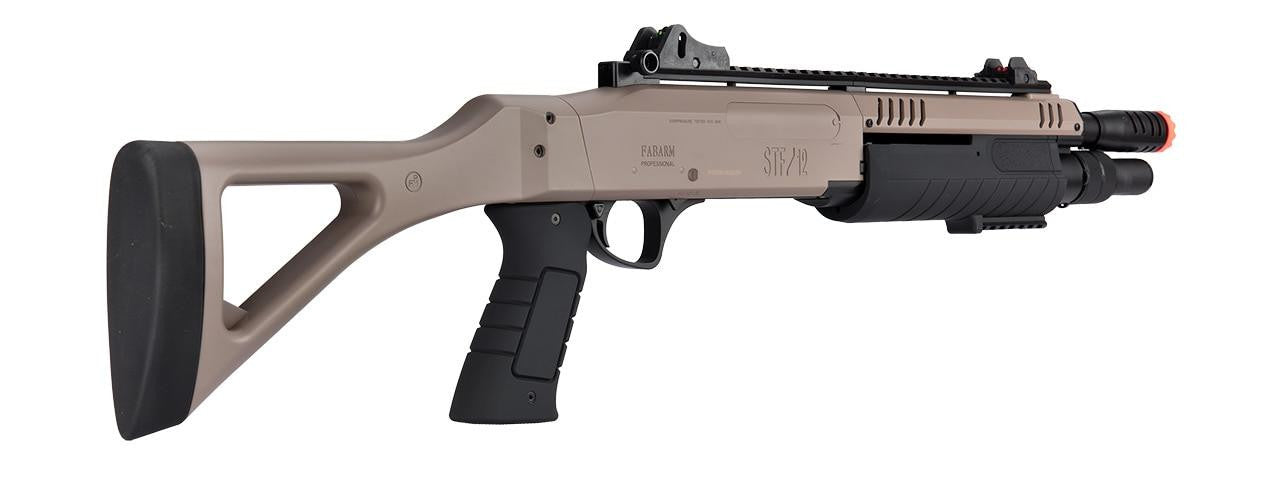 BO Manufacture FABARM STF12 11" Barrel Pump Action Airsoft Shotgun Right side view