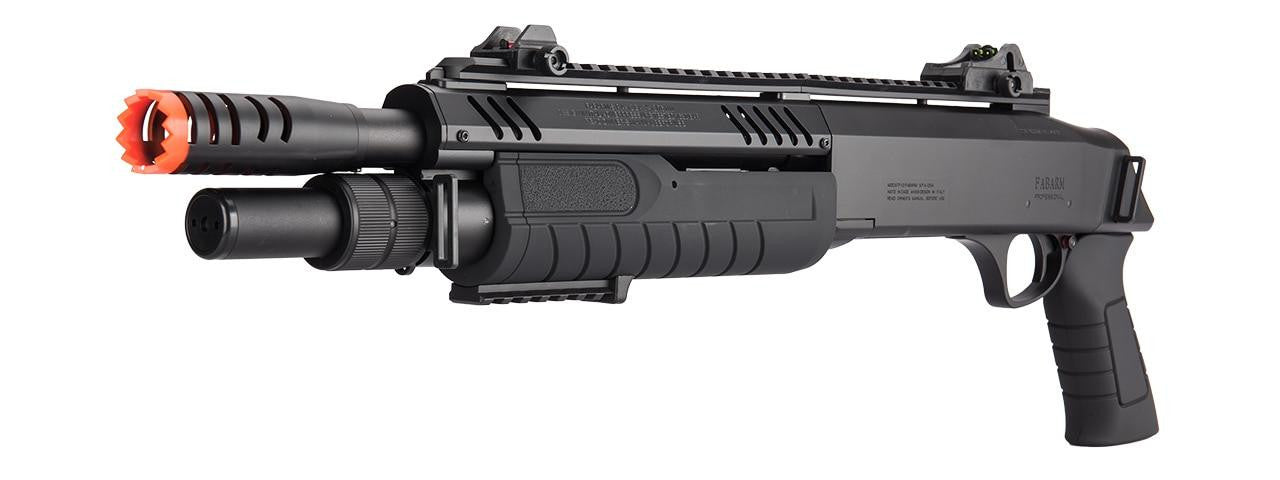 BO Manufacture FABARM STF12 11" Barrel Pump Action Shotgun View of Barrel, Pump, Trigger, and Pistol Grip