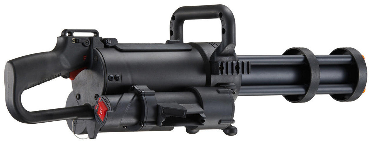 Tactical black Krytac Trident LMG-M airsoft light machine gun with M-LOK rail system
