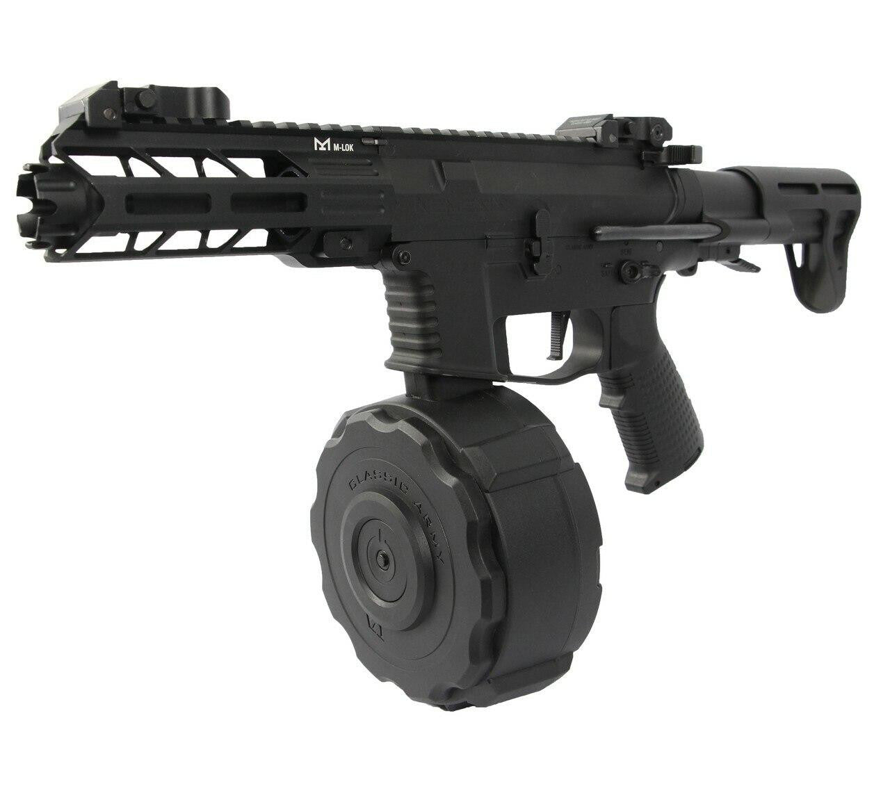 Classic Army Nemesis X9 1,200 BB Electric Drum Magazine Display