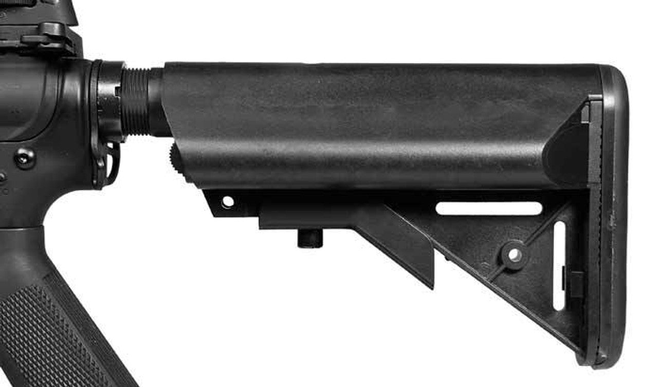 Colt M4 CQB Full Metal RIS AEG Airsoft Rifle – view of the extendable stock