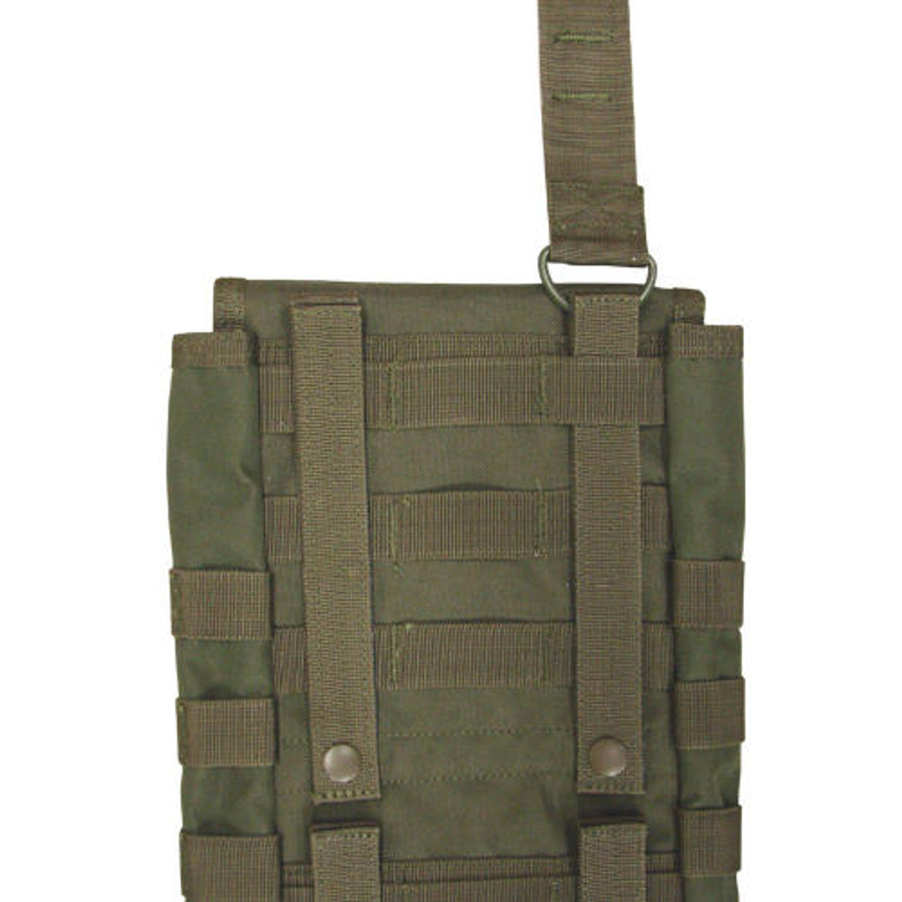 Close-up of Condor Hydration Carrier MOLLE OD Green with durable construction and MOLLE webbing