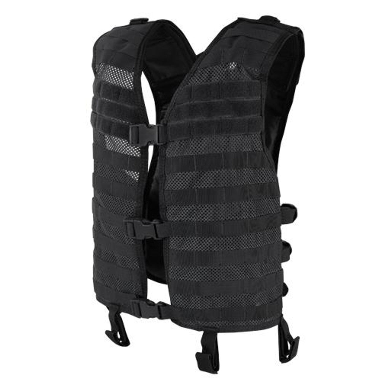 Condor MOLLE Mesh Hydration Tactical Vest in Black – MOLLE-Compatible Tactical Hydration Vest with Breathable Mesh Construction
