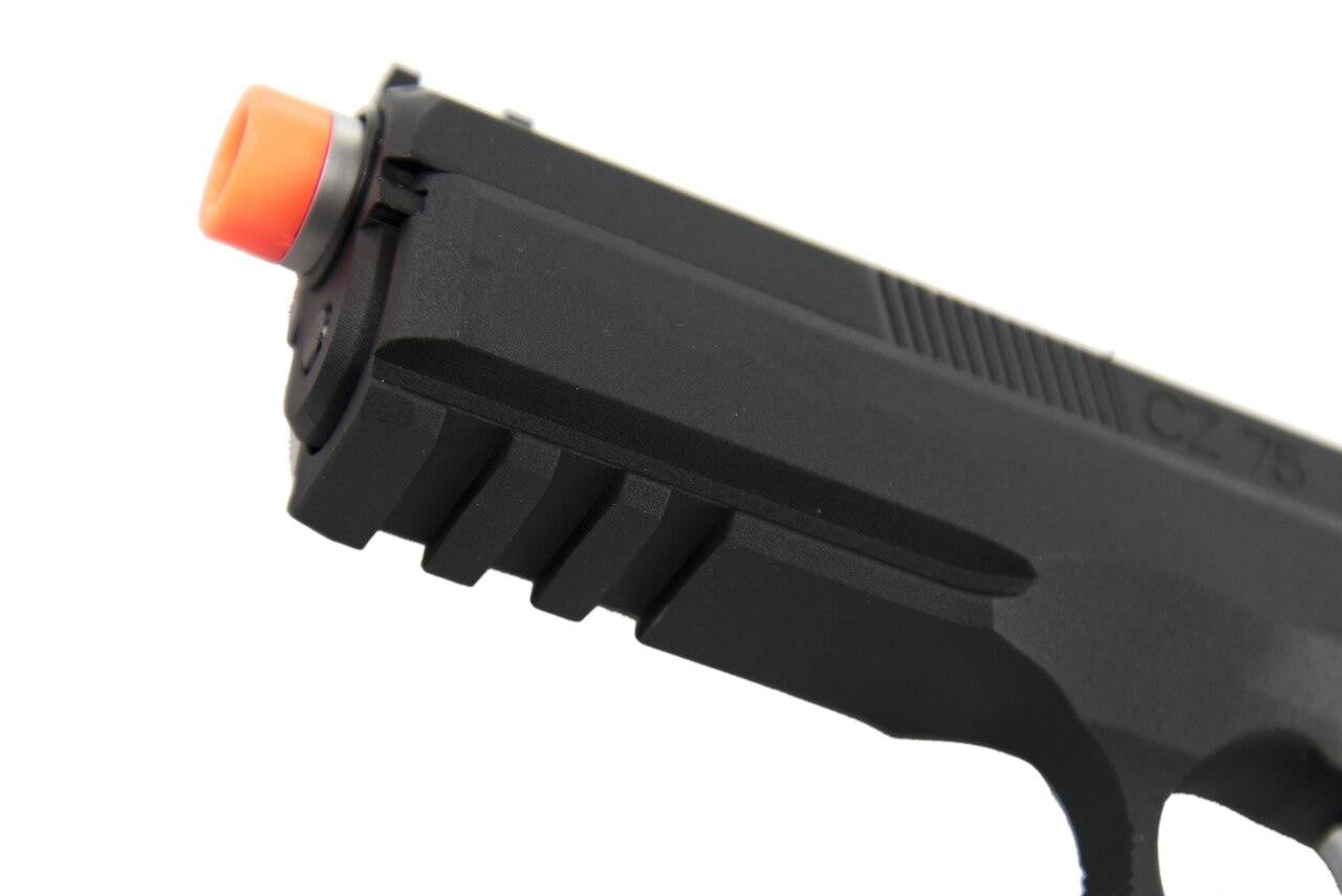ASG CZ SP-01 Shadow Gas Blowback Airsoft Pistol View of the Muzzle
