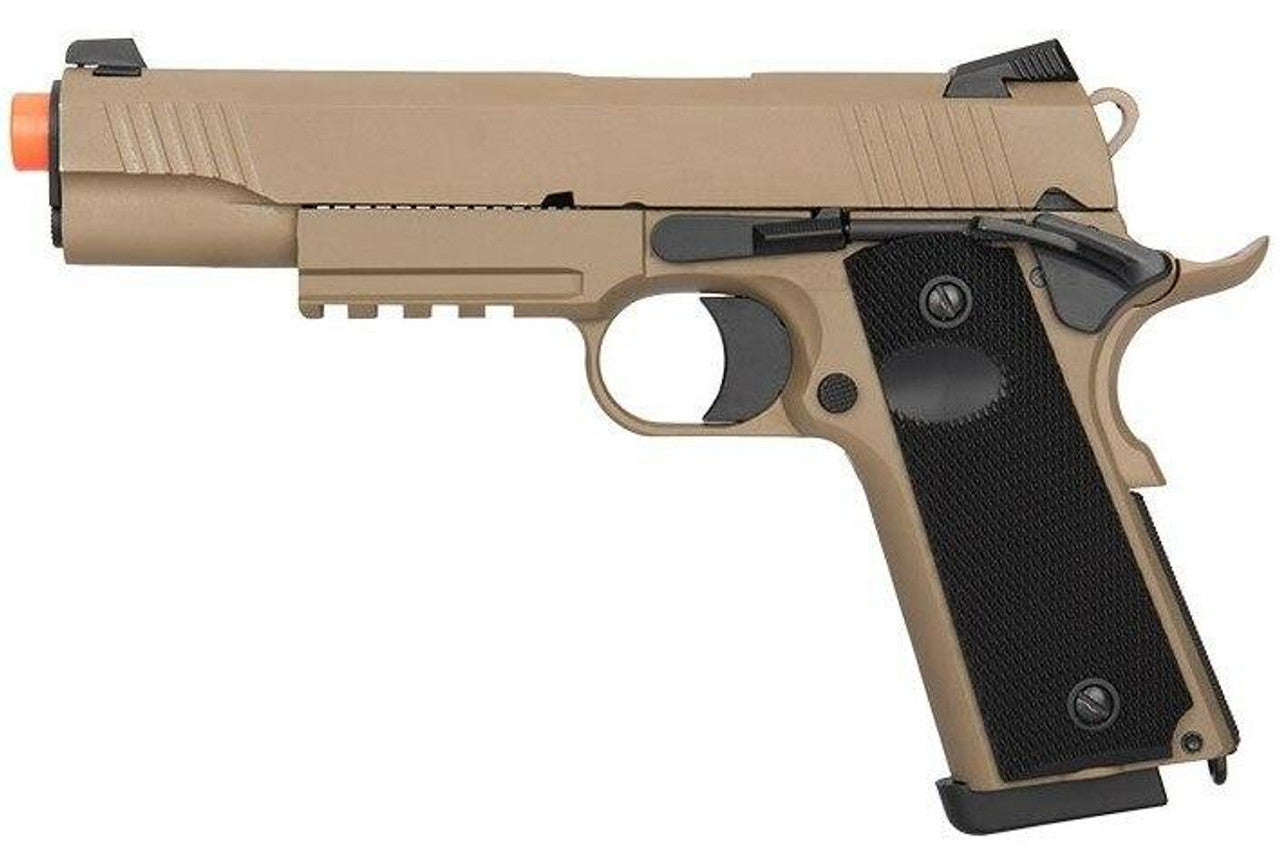 Double Bell CQB Tactical Gas Blowback Airsoft Pistol Tan Color
