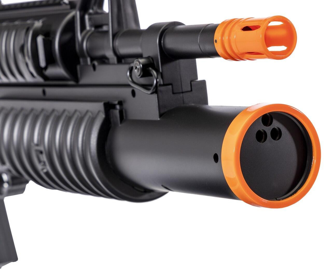 Double Eagle M4 AEG with Underbarrel Tri-Shot Launcher - Black