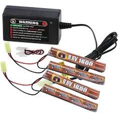 9.6v 1600mAh Nunchuck Battery & 500mAh Smart Charger Combo