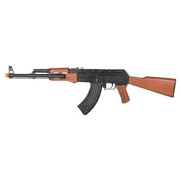 AMA P2799A Spring Airsoft Rifle w/ Red Laser, Black