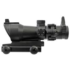ACOG Style 1x32 Red/Green Dot Sight w/ Integrated Weaver Rail & Iron Sights