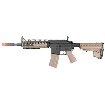 A&K M4 CASV RIS Full Metal Airsoft Rifle, Two-Tone Black & Tan