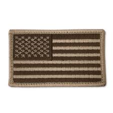 American Flag Velcro Patch, Tan