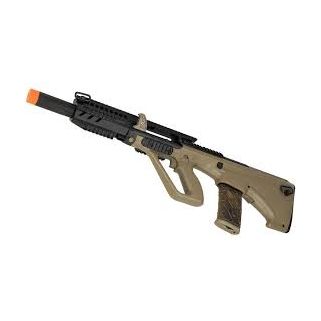 Army Armament Polymer AUG A3 Carbine Length AEG Airsoft Rifle, Tan
