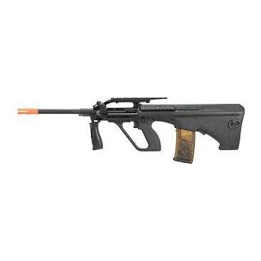 Army Armament Polymer AUG Civilian AEG Airsoft Rifle w/ Top Rail, Black