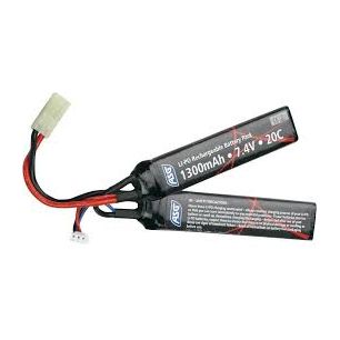 ASG 7.4v 1300mAh LiPO Battery, Mini Tamiya