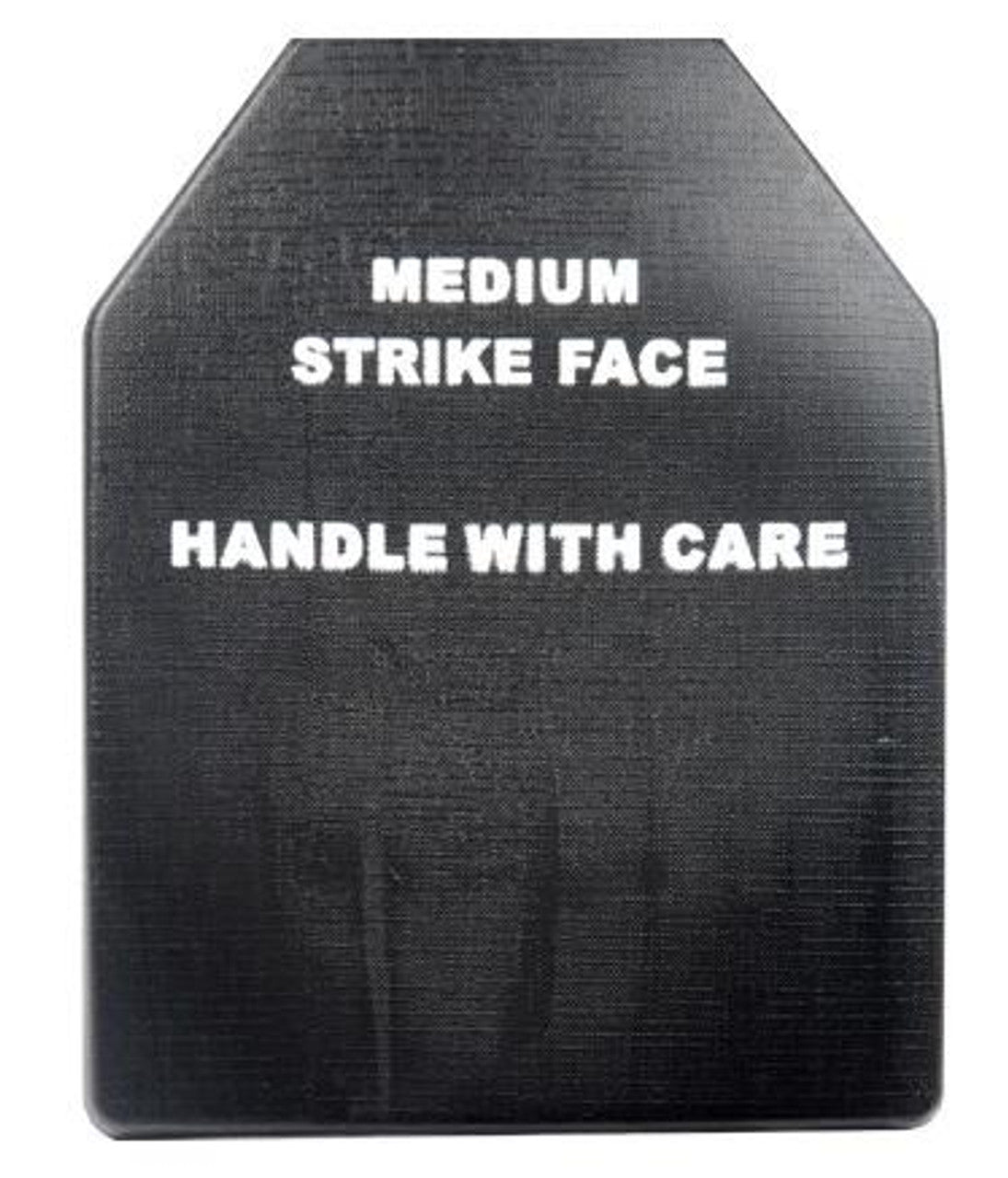 Close-up of Plate: "Close-up of Dummy Ballistic Plate showing lightweight material and realistic design"