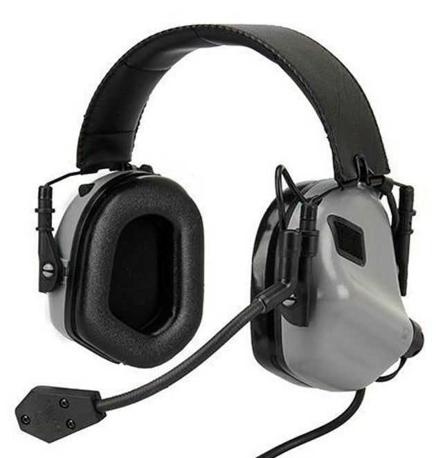 Gray Earmor M32 MOD3 Communication Headset – Tactical hearing protection with integrated communication system for shooting and military simulation