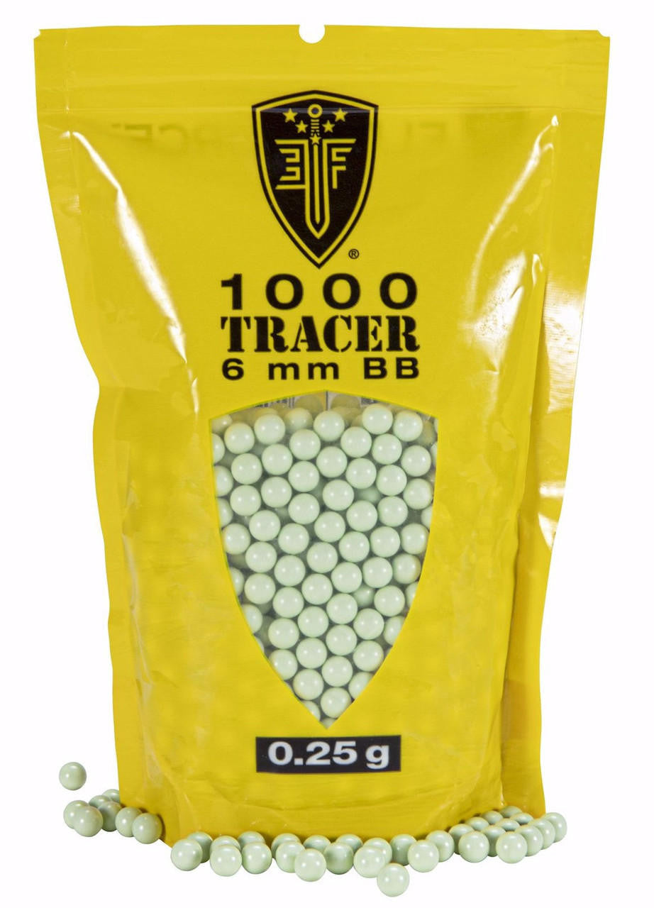 Elite Force 0.25g green tracer BBs in 1000 round bag