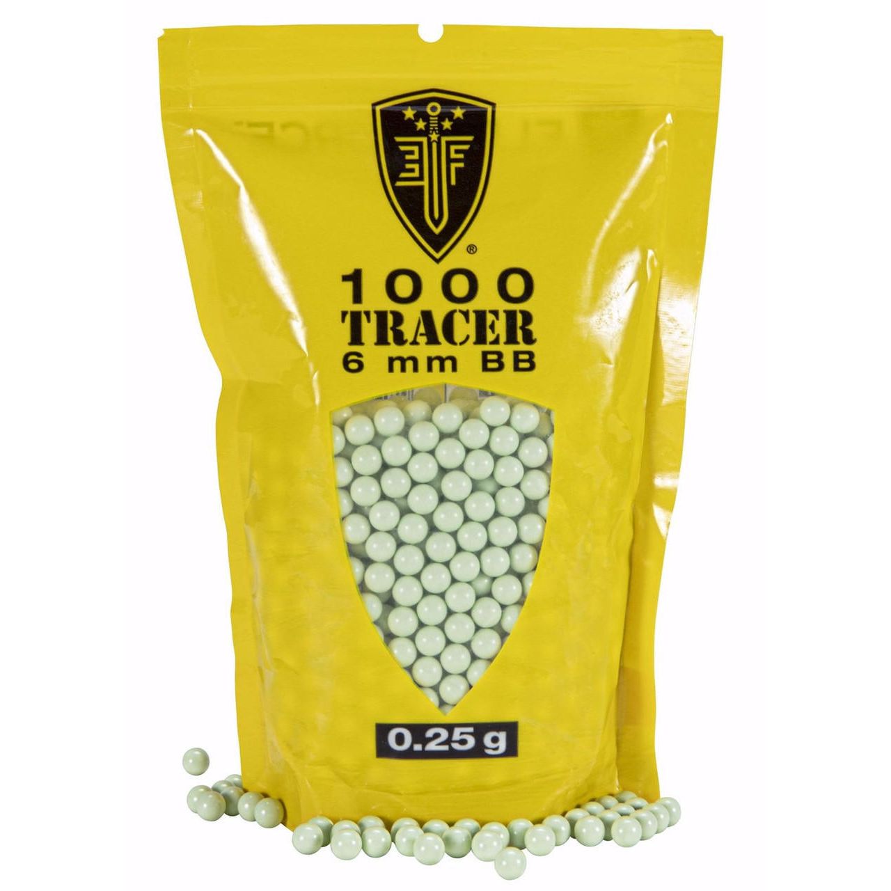 Elite Force 0.25g green tracer BBs in 1000 round bag
