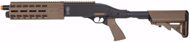 Elite Force Tri-shot CO2 M-LOK Airsoft Shotgun left side view of the shotgun