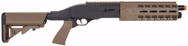 Elite Force Tri-shot CO2 M-LOK Airsoft Shotgun - right side view of the shotgun