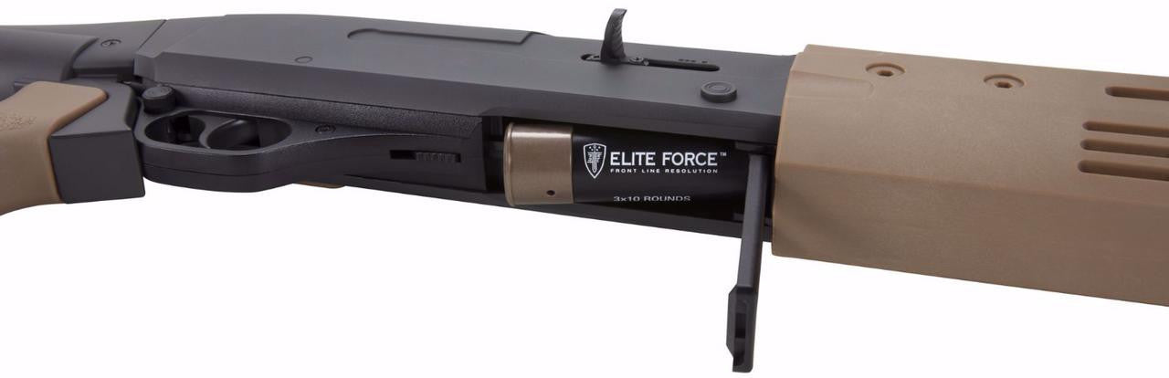 Elite Force Tri-shot CO2 M-LOK Airsoft Shotgun - Airsoft Shell loading compartment