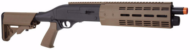 Elite Force Tri-shot CO2 M-LOK Airsoft Shotgun - right angle view of the shotgun