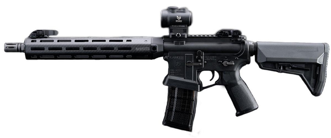 EMG Lancer Systems L15 Defense 15" Carbon Fiber Airsoft AEG Rifle – Black
