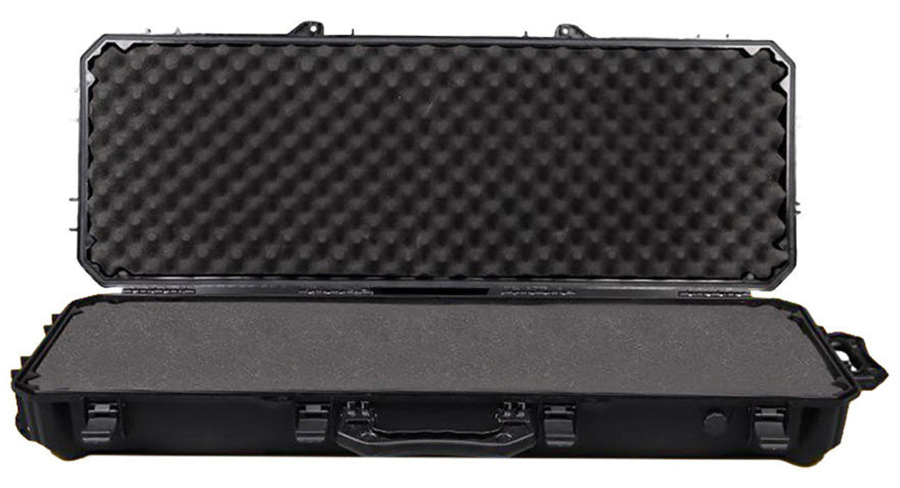 G-Force 43-inch airsoft rifle case with foam-padded interior for firearm protection"