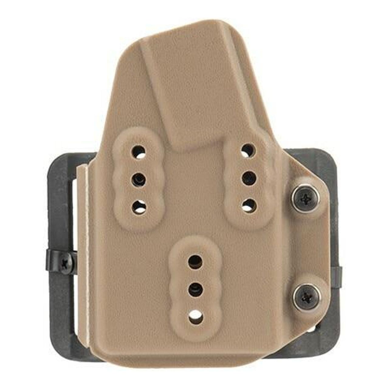 G-Force Kydex Magazine Hardshell M4 Pouch in Tan, designed to securely hold an M4 magazine, featuring durable hardshell construction and MOLLE compatibility.