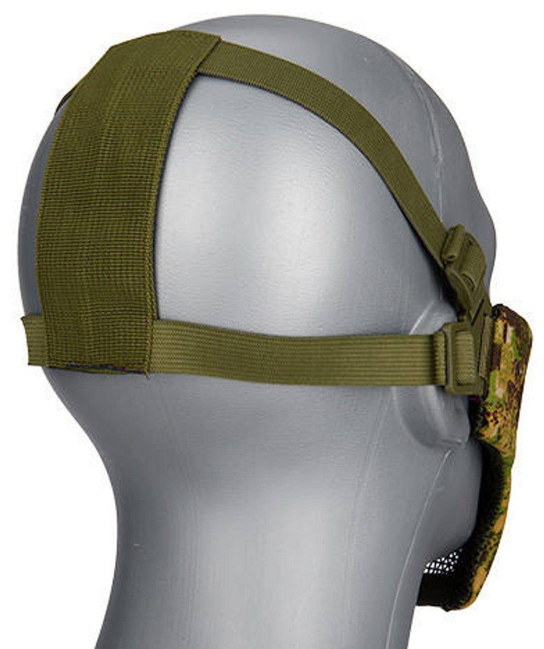 Adjustable G-Force Greenzone Tactical Face Mask with Steel Mesh and Nylon Frame