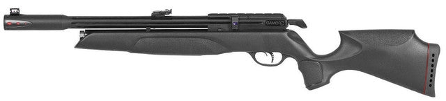Gamo Arrow .22 caliber multi-shot PCP air rifle with black synthetic stock