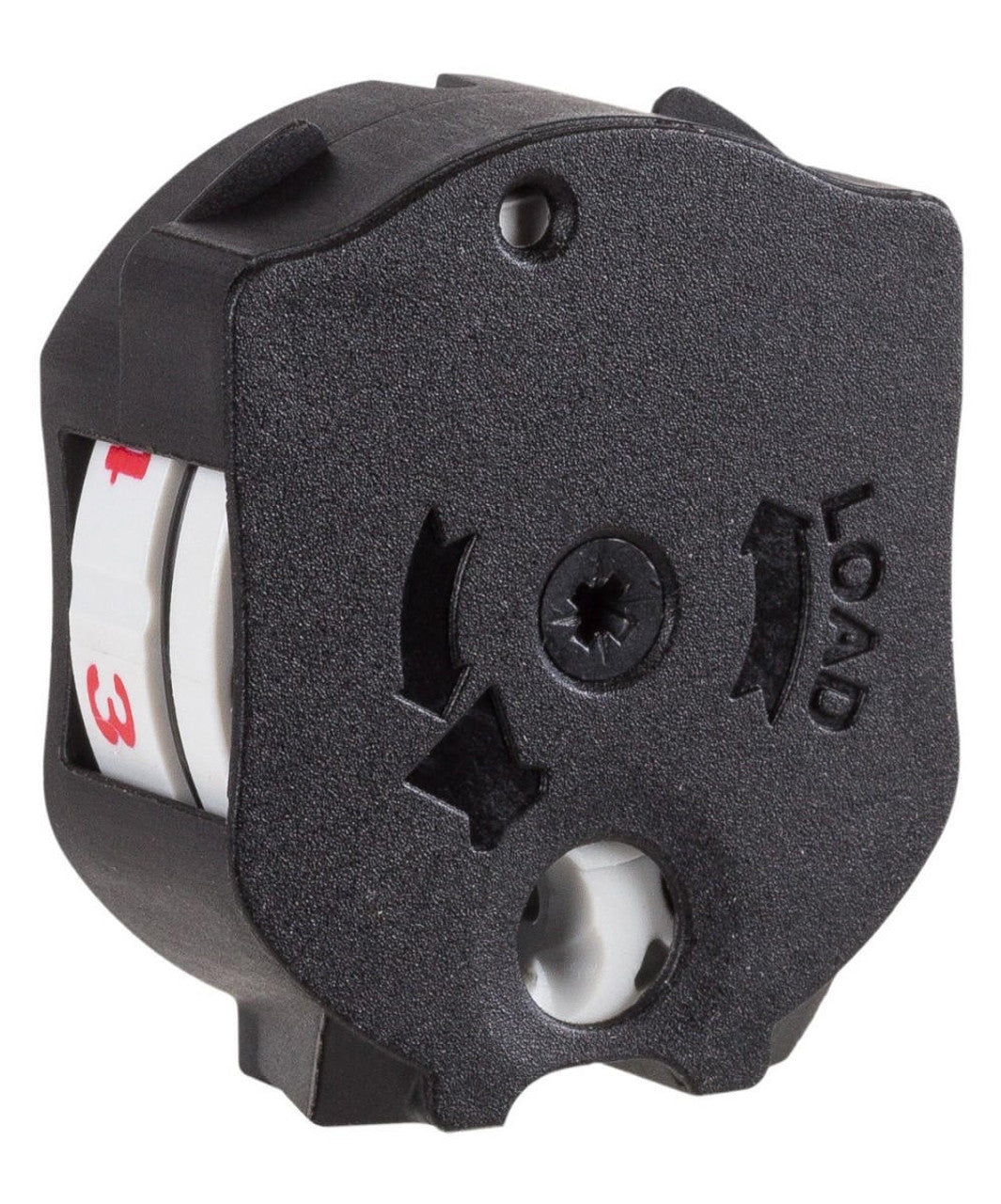 Gamo Swarm Fusion .177 G2 10X GEN2 Quick-Shot 10-round black air rifle magazine - back side view of the magazine