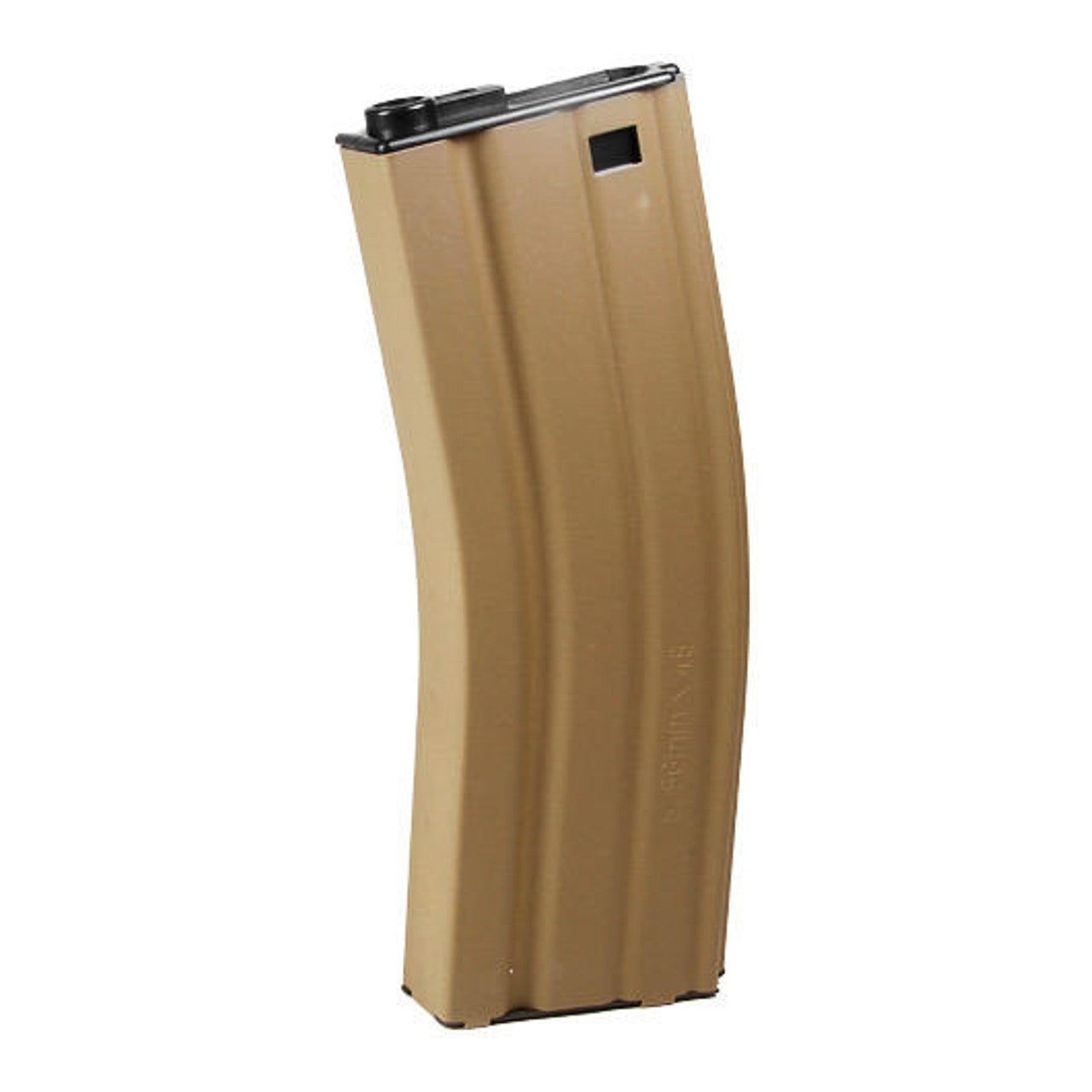 G&G Armament 450 Round Magazine for M4/M16 AEGs in Tan. Durable construction with a 450-round capacity for reliable performance and extended airsoft gameplay."