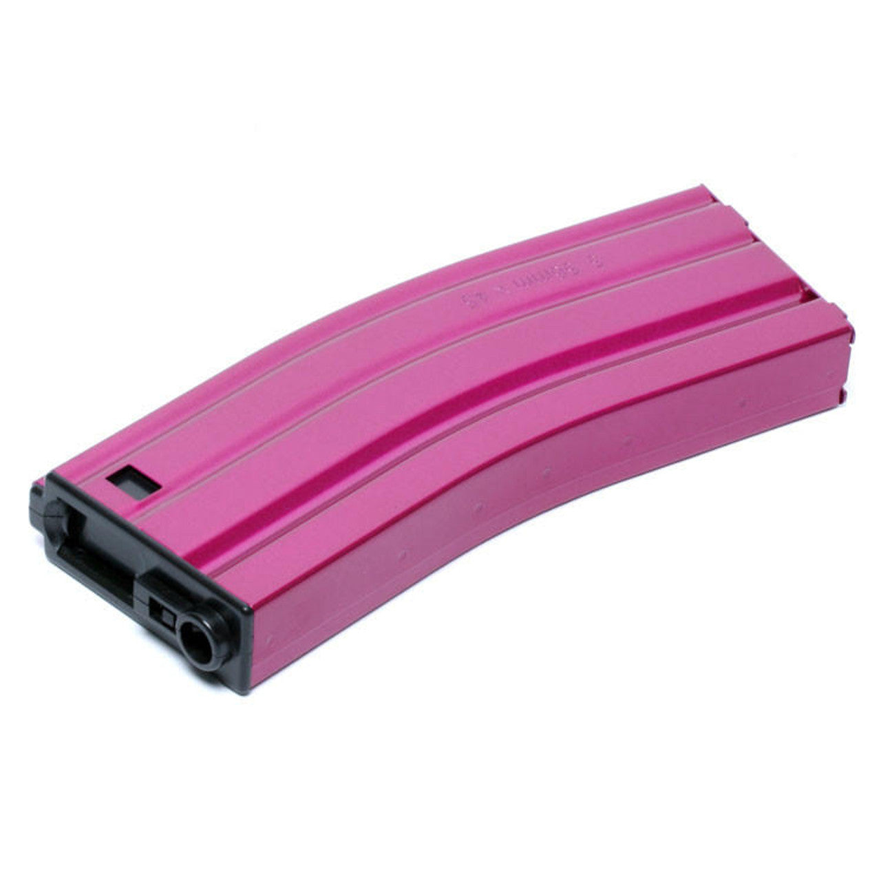 G&G Femme Fatale GR16 High Capacity 450 Round Magazine in Pink for M4/M16 Series Airsoft AEG Rifles. Durable construction with a 450-round capacity for reliable performance and stylish airsoft gameplay.