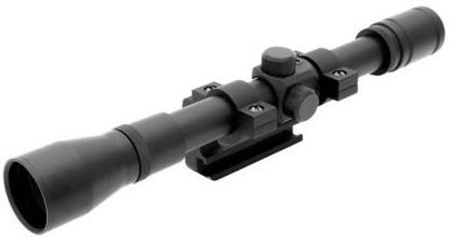 G&G fixed 1.5x scope for G980 airsoft sniper rifle in black