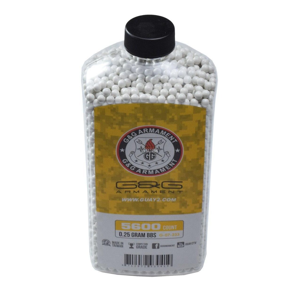 G&G Perfect 0.25g BBs in 5600-count white bottle
