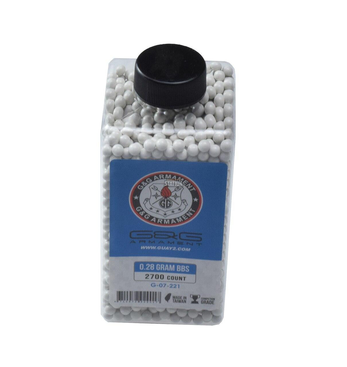 G&G 0.28g Perfect BBs in white 2700 round bottle
