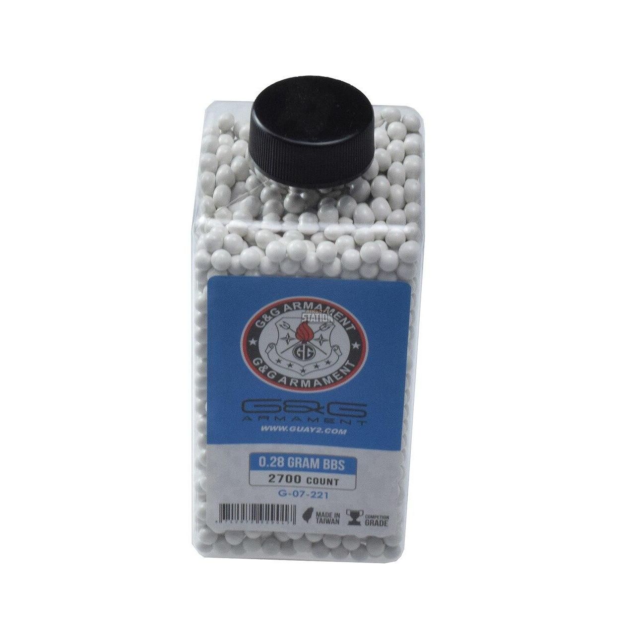 G&G 0.28g Perfect BBs in white 2700 round bottle