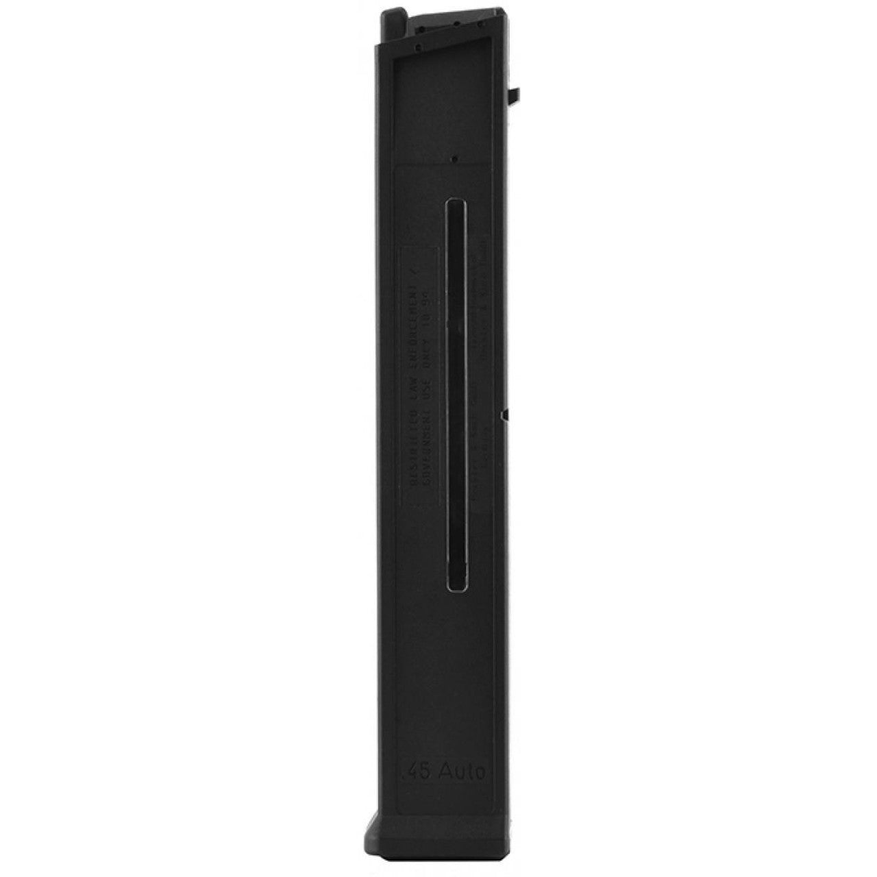 H&K UMP GBBR 30 Round Green Gas Magazine compatible with Elite Force UMP 45 GBB Airsoft Submachine Gun. Durable polymer construction with a 30-round capacity for reliable performance in airsoft gameplay.
