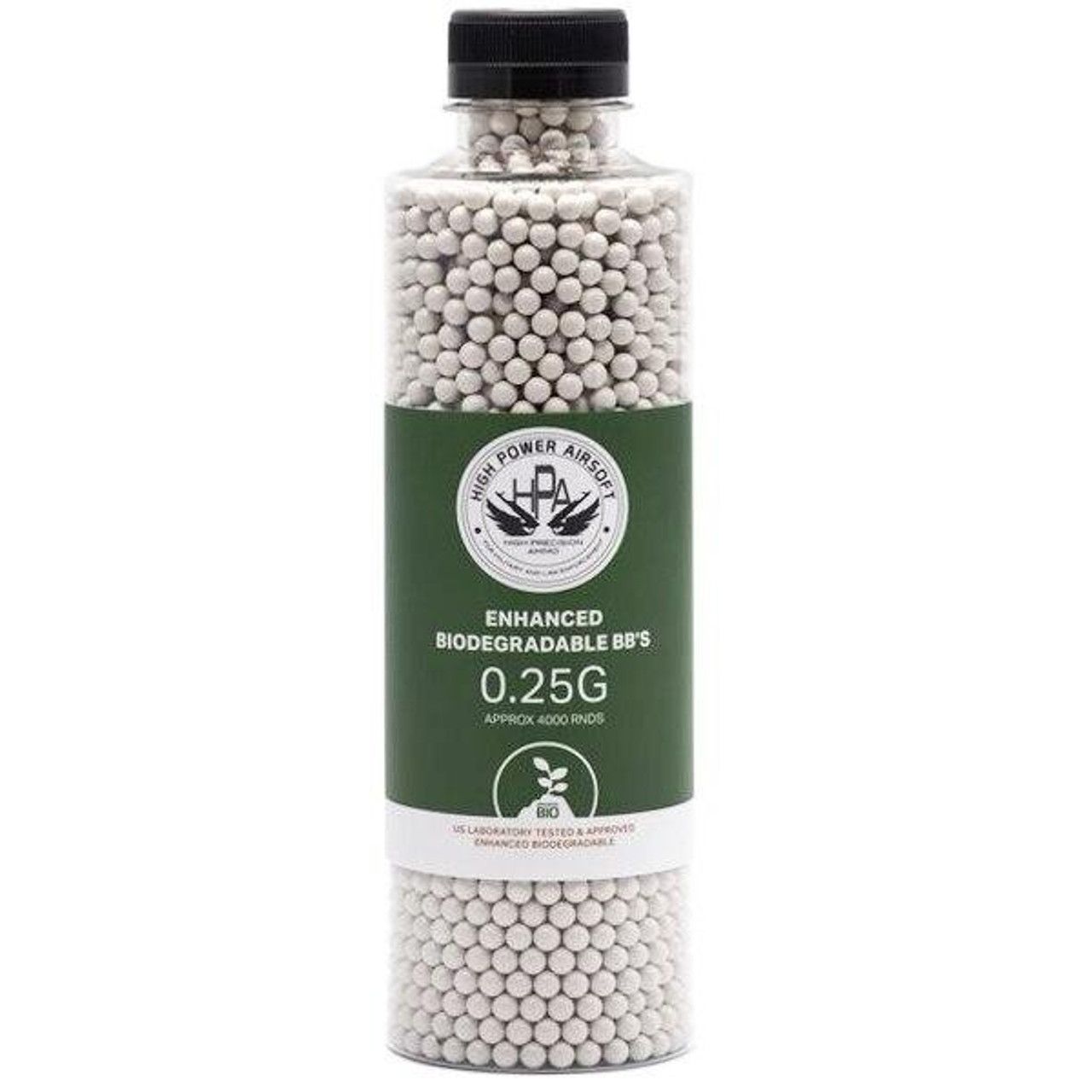 HPA 0.25g Biodegradable Airsoft BBs – 4000 Count High-Performance Eco-Friendly BBs