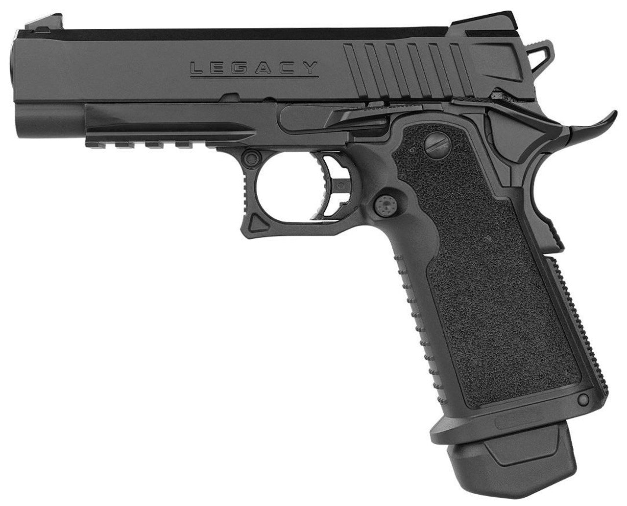 ICS Hi-Capa Legacy GBB Airsoft Pistol, Black