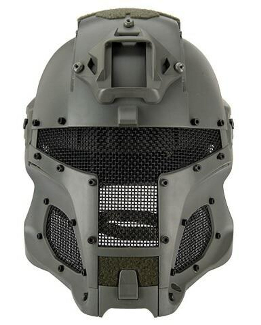 Interstellar Battle Trooper Full Face Airsoft Helmet, Foliage Green – Durable Tactical Protection for Airsoft